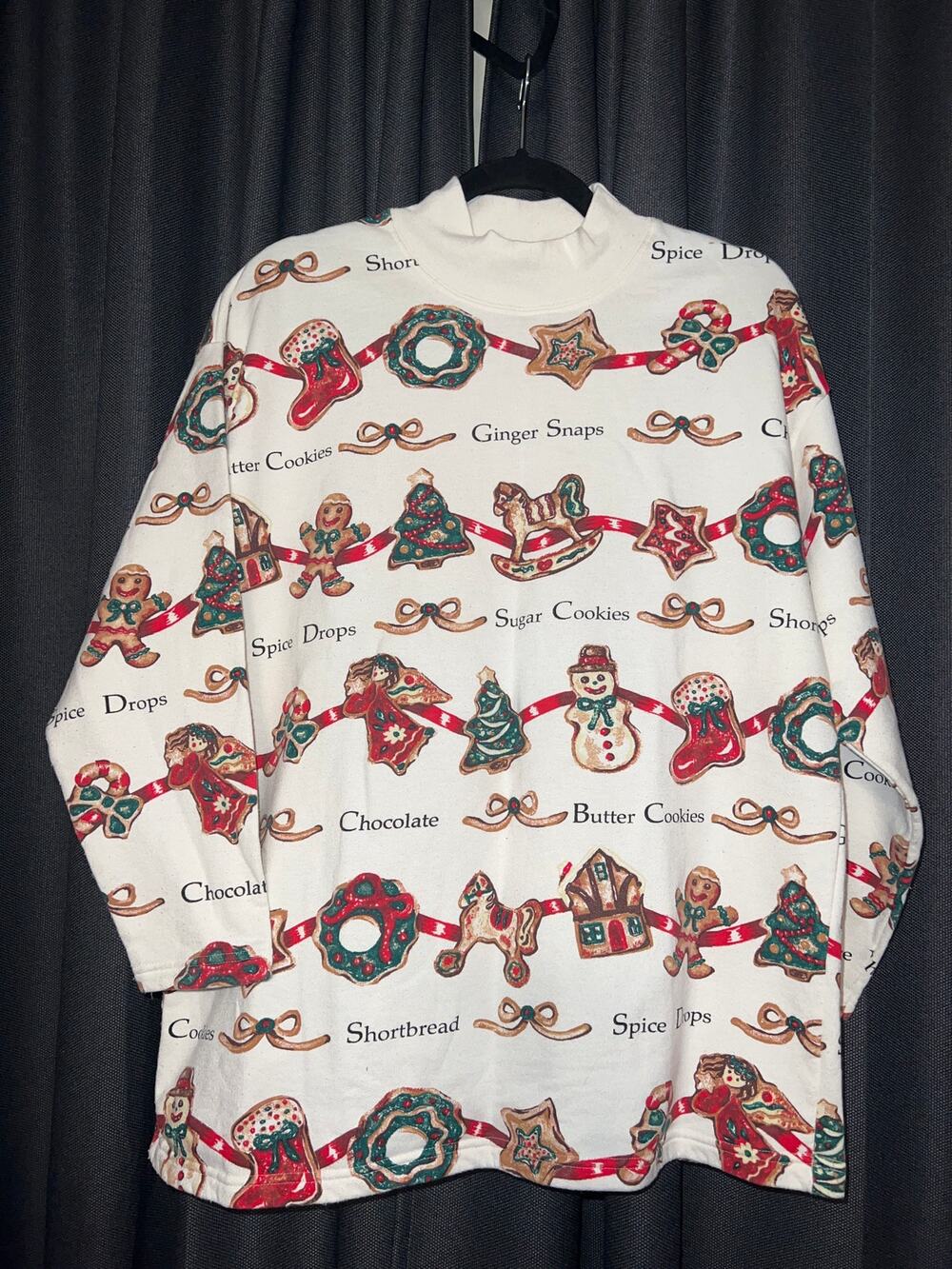 Ugly Christmas Sweater Xmas Sweatshirt Crewneck Size Medium Vintage
